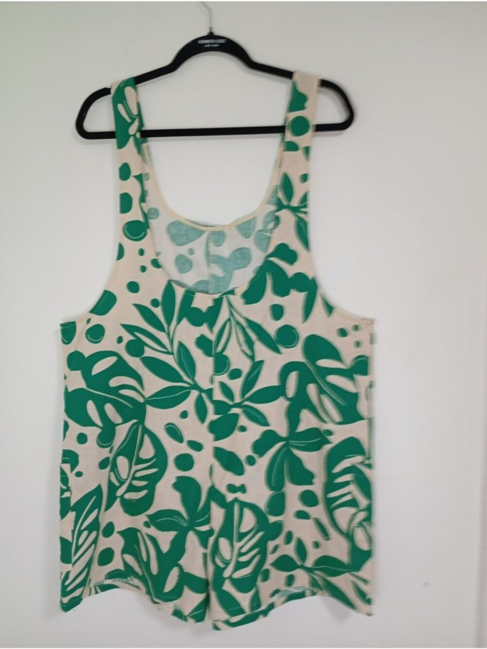 Anthropologie Corey Lynn Calter Romper Green Tank Linen-Blend Pockets Size M - Picture 13 of 13